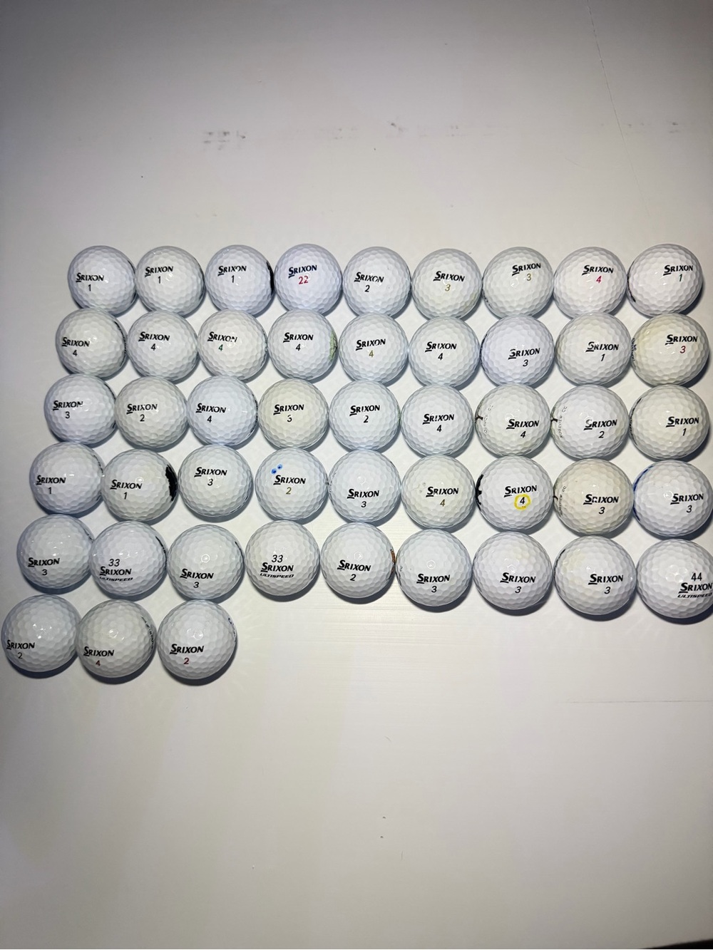 (48) Srixon Golf Balls-Hand Cleaned-Mint Condition